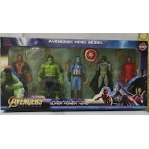 Avengers Süper Kahramanlar 5li Oyuncak Figür Seti Yenilmezler