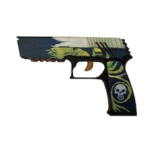 Ahşap Cs-go Wingshot P250 Lastik Atar Oyuncak