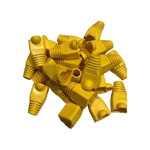 Sarı Cat5 Kılıf Sarı Cat6 Kılıf Rj45 Koruma Kılıfı Sarı 100 Adet
