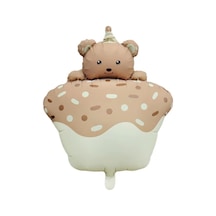 Retro Pastel Kek Folyo Balon Karamel 52.5-72.5 Cm