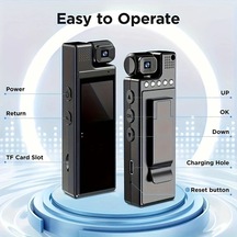 Xuweiwei Black Night Vision Usb Güvenlik Kamerası Wifi Gerektirmeyen Body Kamera Bebek Bakıcı Kamerası Ev Ofis Güvenlik Kamerası