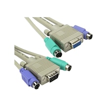 2 Metre Erkek Dişi Kvm Switch Kablosu Dişi Erkek Kvm Kablo