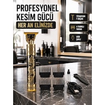 Şarjlı Titanyum Bıçaklı Saç Kesme Makinesi Yeni Nesil - Lisinya