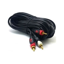2Rca 3.5Mm 5 Metre Stereo Kablo Gold