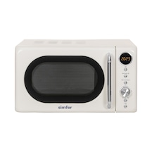 Simfer 4605 20Litre Retro Mikrodalga Fırın Dijital Krem