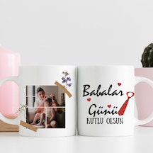 Babalara Özel Tasarımlı Fotoğraflı Kupa Bardak Kişiye Özel Anlamlı Hediye Çok Renk