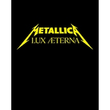 Zepplin Giyim Metallica Lux Æterna Text Büyük Sırt Patch Yama Siyah