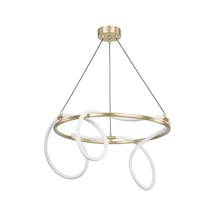 Yumuşak Boru Modern Led Avize - 50cm Çok Renkli