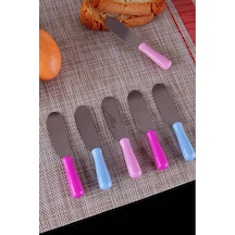 Tereyağı Bıçağı - Mini Spatula 6 Adet - Pyrz-768419 Renkli