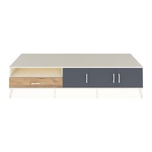 Kronos Tv Ünitesi 3 Raflı Tek Çekmeceli 3 Kapaklı 220x59x51 Aytaşı-antrasit/çam Antrasıt/atlas Çam - Aytası