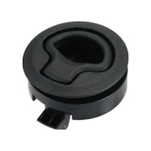 Gömme Kulp Yaylı Siyah Çap: 60 Mm
