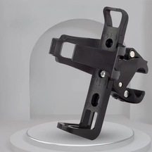 Xuweiwei Siyah Bisiklet Şişe Kafesi Ayar Kelepçeli Dönebilir Aletsiz Montaj Dayanıklı Hafif Siyah