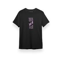 Itzy Yeji Siyah Kısa Kol Erkek Tshirt 001