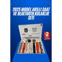 Yeni Nesil 7 Kordonlu Arama Bildirim Özellikli Kulaklık Hediyeli Akıllı Saat