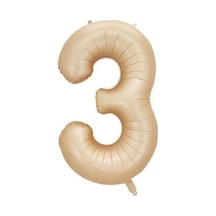 Benim Marifetlerim - 3 Rakamı Karamel Folyo Balon 34 İnch 86 Cm Genel