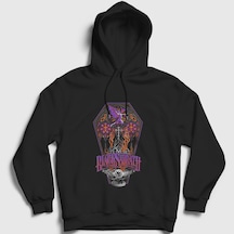 Presmono Unisex Coffin Black Sabbath Kapüşonlu Sweatshirt Siyah