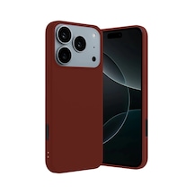 Apple Uyumlu - iPhone 17 Pro Max First Silikon - Bordo