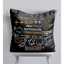 Kişiye Özel Matematik Öğretmeni Beyaz Yastık-10