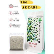 Kakulem Sertifikalı Muhabbet Kuşu Papağan Yemi Ak Darı 3 Kg