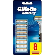 5 Adet Gillette Sensor 3 Plus Comfort Yedek Bıçak 8'li