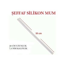 Mum Silikon İnce 7 MMx30 CM Sıcak Mum Silikon Çubuk Uç 1 KG 80 A N11.183