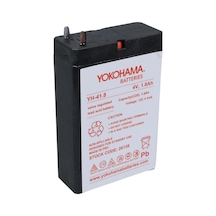 Ayt Yokohama Yh-41.8 4 Volt 1.8 Amper Akü 50x76x22 Mm Yeni Tarihli Taze Akü