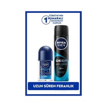 Nivea Deep Beat Erkek Sprey Deodorant 150 ML + Fresh Active Roll-On 25 ML