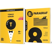 Hız Yayınları 8. Sınıf Türkçe Uzmanı Soru Bankası + Türkçe Paragraf Soru Bankası 2 Kitap