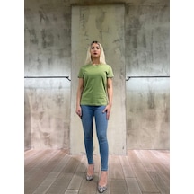 Vigoss Baskılı Kadın T-shırt 13193-03370 Olıve
