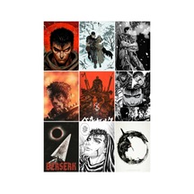 Berserk 2 No Desenli Tasarım Mini 9' Lu Fotokart Seti