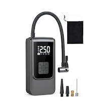 150psi Şarjlı Araç Oto Kompresörü Powerbank Led Işıklı Lastik Top Yatak Şişirme Pompası 6000mah 9624