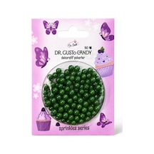 Dr. Gusto 4 Mm Koyu Yeşil Boncuk Pasta Süsleme Şekeri