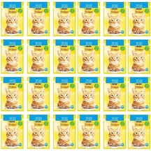 Purina Friskies Somonlu Soslu Pouch Yetişkin Kedi Yaş Maması 24 x 85 G