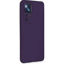 Xiaomi Mi 12t Pro Kılıf Nano İçi Kadife Silikon 48b5e mor