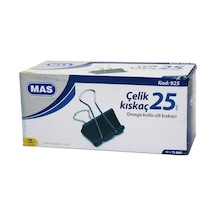 Mas-925 Omega Kollu 25mm Çelik Metal Kıskaç 12 Adet - 12'li Paket Diğer