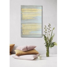 Soyut Büyük Boy El Yapımı Yağlı Boya Tablo 85x120cm