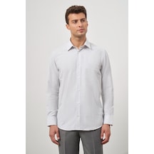 İmza Beyaz Uzun Kol Kareli Desen Bez Ayağı Sert Yaka Cepli Pamuklu Classic Comfort Fit Gömlek 1004245159 Beyaz İmza Beyaz Uzun Kol Kareli Desen Bez Ayağı Sert Yaka Cepli Pamuklu Classic Comfort Fit Gömlek 1004245159 Beyaz