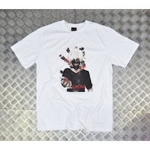 Stoned&Fame Tokyo Ghoul Baskılı T-shirt Beyaz Stoned&Fame Tokyo Ghoul Baskılı T-shirt Beyaz