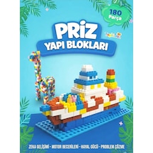 Priz Yapı Blokları 180 Parça Eğitici Yapboz Zeka Geliştirici Motor Beceri Oyuncağı 3+ Yaş