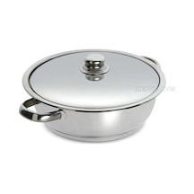 Gülsan Mega Basık Karnıyarık Tencere Çelik 26 CM 4.7 Litre L