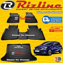 Nissan Pulsar 3D Paspas + Bagaj Havuzu Siyah 2015 Sonrası Rizline N11.22259