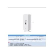 Tuya Bt Akıllı Sıcaklık Nem Sensörü Kapalı Higrometre Bluetooth Uyumlu App Uzaktan Kumanda Alexa Google Home İle Uyumlu