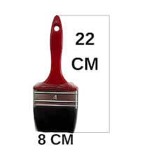Plastik Saplı Yağlı Boya Akrilik Fırçası No:4 Resim Ressam Fırçası Hobi Duvar Metal Ahşap Boyama