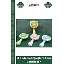 Elfanı Taşınabilir Usb Sessiz Mini Soğutucu Ergonomik Çanta Boyu 3 Kademeli Şarjlı El Fanı Vantilat