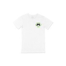 Yeşil Ultimate Gamer Cep Logo Tasarımlı Beyaz Tişört