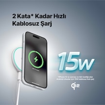 Ttec AirCharger M Pro Qi2 MagSafe Özellikli 15W iPhone - Android Kablosuz Hızlı Şarj Aleti