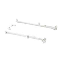 Ikea Hjälpa Gardırop İçi Sepet Rayı, Beyaz, 55 Cm, 2 Adet