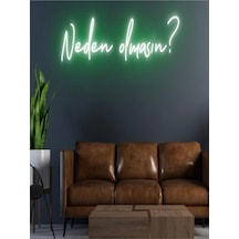 Twins Led Neden Olmasın Yazılı Neon Tabela Yeşil Model:model:21233366 Yeşil