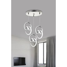 3 Lü İmza Led Sarkıt Avize Modern Tasarım Led Avize Renkli