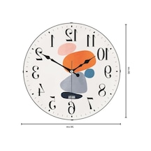 36 Cm Sessiz Mekanizmaya Sahip Dekoratif Duvar Saati 0240-keçe-şekilli-48cm
